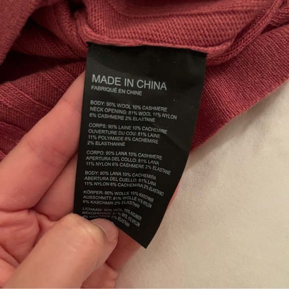 Club Monaco Dusty Rose Cropped Sweater Vest - Picture 5 of 8